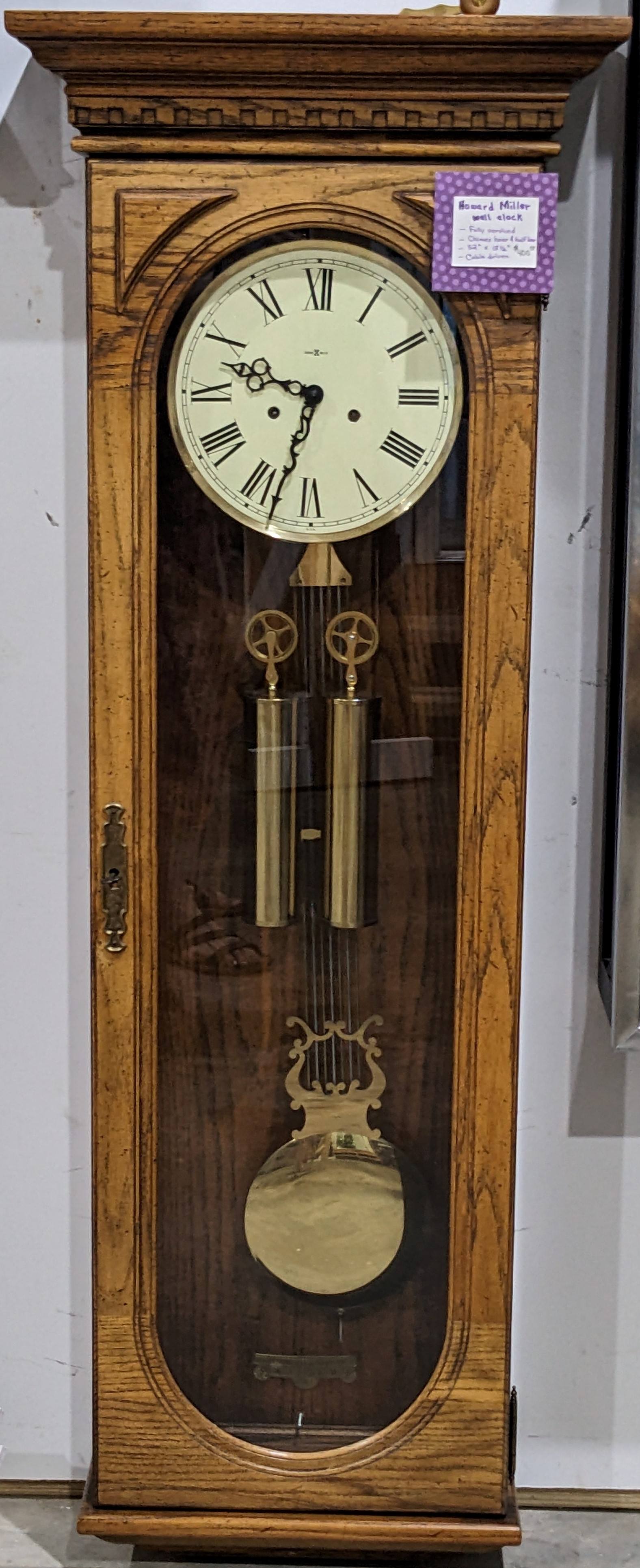 Howard Miller wall clock — $400